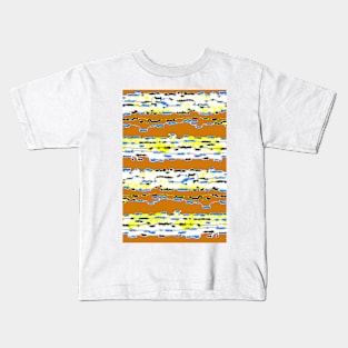 Bush Ants Abstract Digital Var 7 Kids T-Shirt